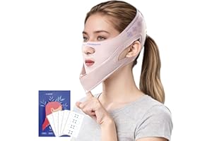 V-Shaped Face Mask, Reusable V-Line Mask, Face Lifting Chin Masks, Face Contouring Sleeping Anti-Wrinkle Band, Adjustable Chi