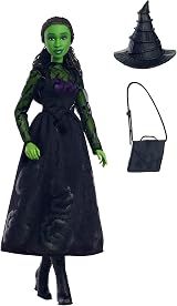 Mattel Wicked Elphaba Fashion Doll with Green Skin & Braided Hair HXT62 view 5