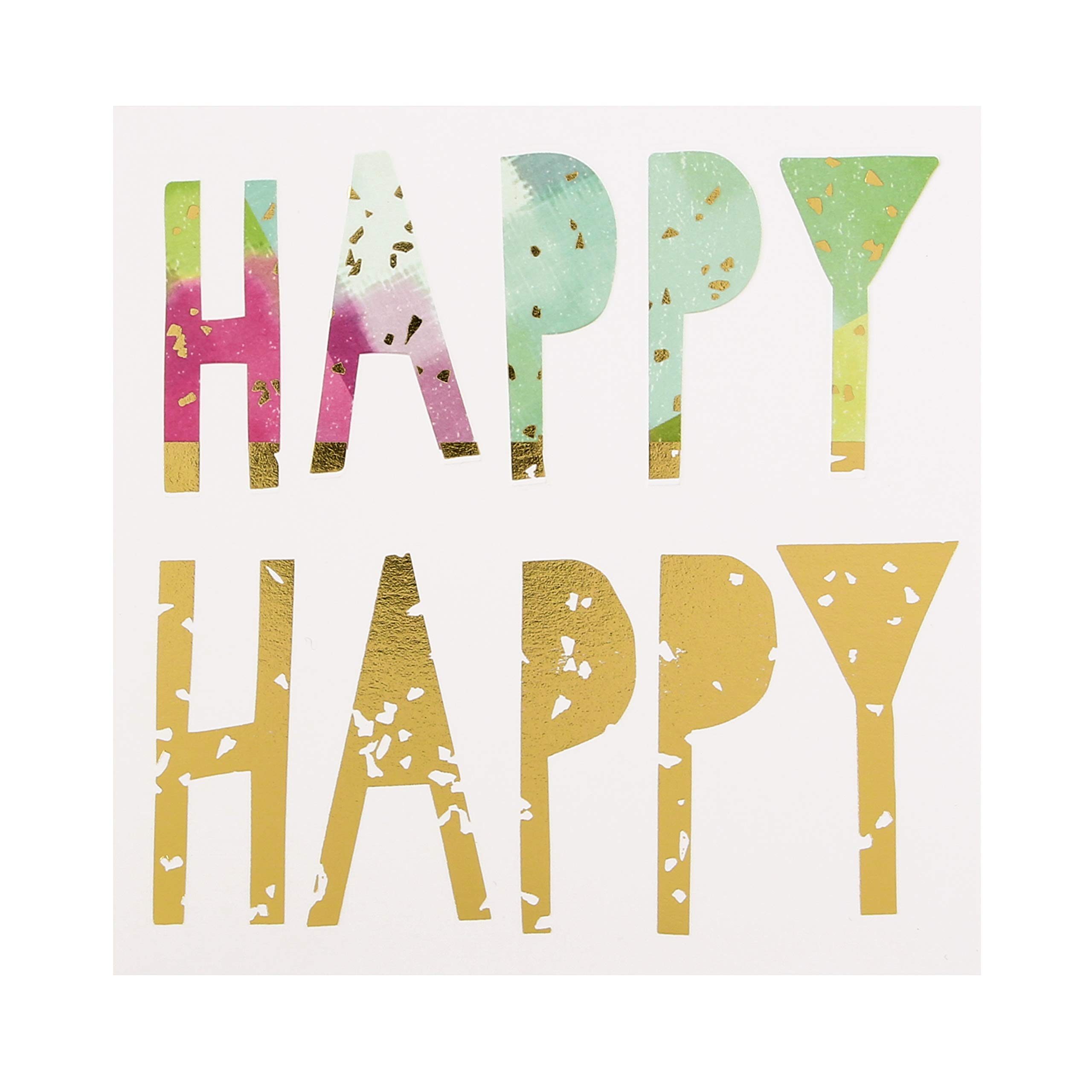 General Birthday Card from The Hallmark Studio - Foiled Text Design