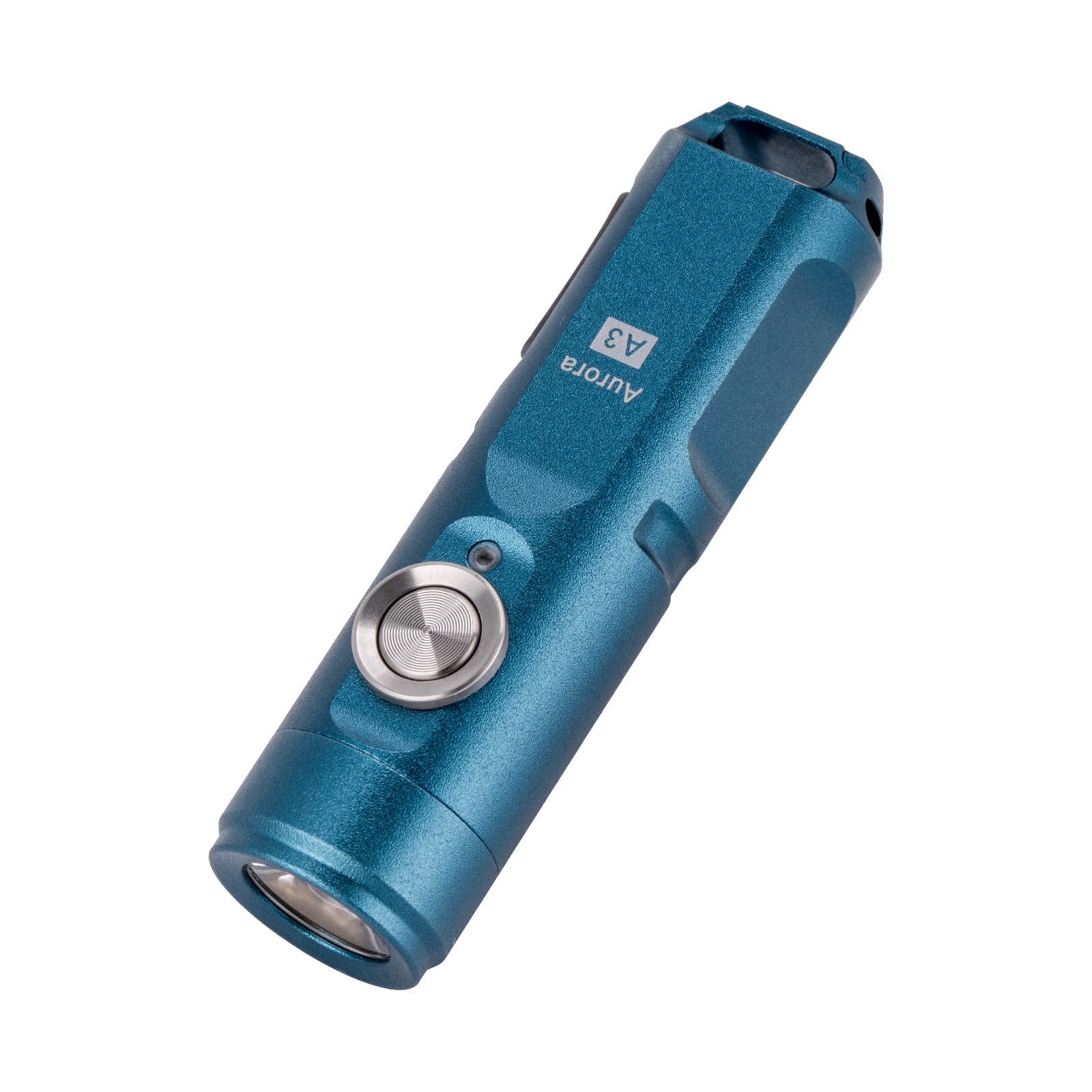 RovyVon A3 Gen 4 Keychain Flashlight, Super Bright 650 Lumens, USB C Rechargeable EDC Flashlight Water-Resistant, Lightweight- Ideal for Everyday Carry, Camping, Hiking, Emergency (Blue) Image