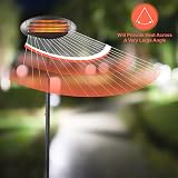 Olsen & Smith 2KW Outdoor Quartz Patio Heater Waterproof IP34 Black view 6