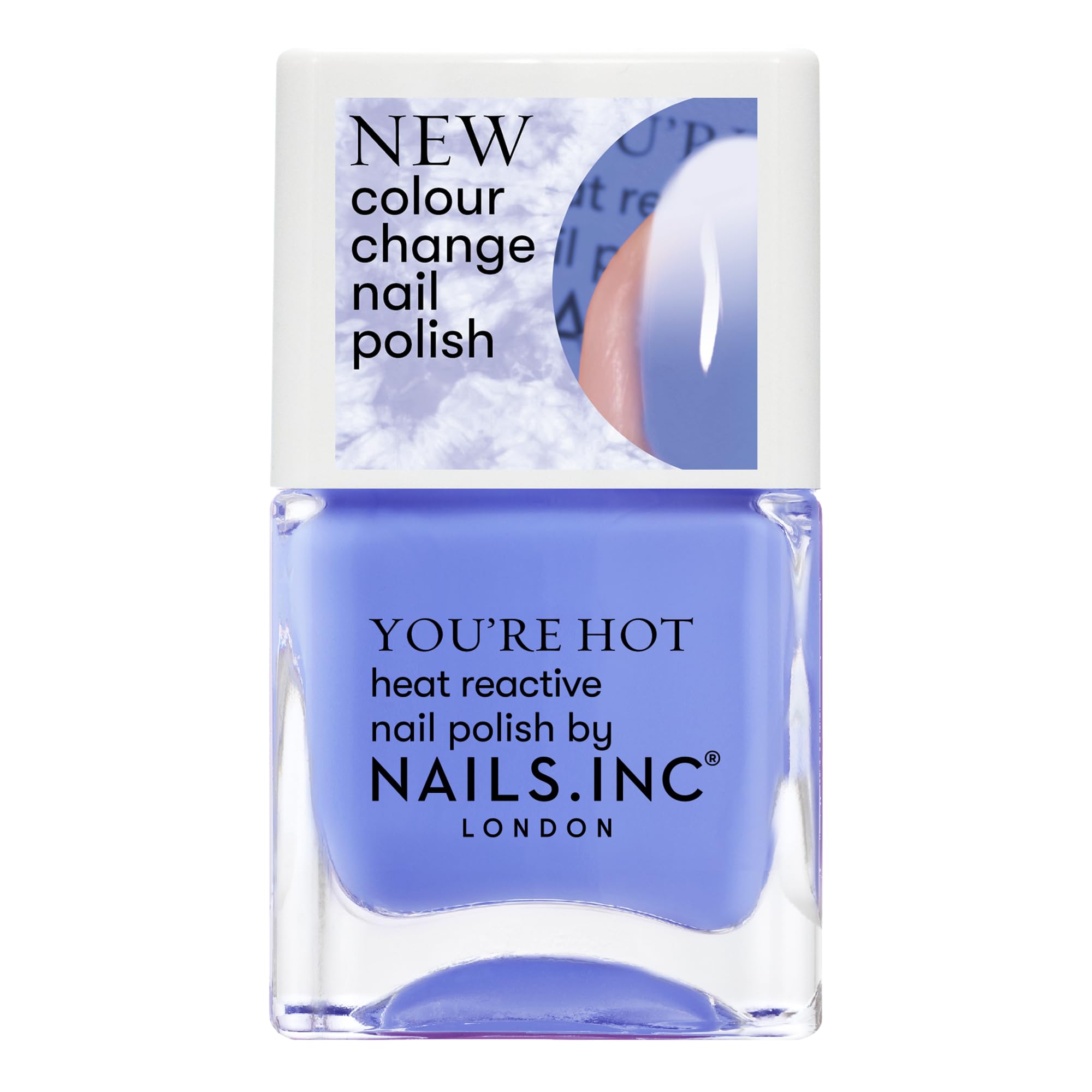 Nails Inc, Degree in Hot Thermochromic Polish, blue, 14 millilitre