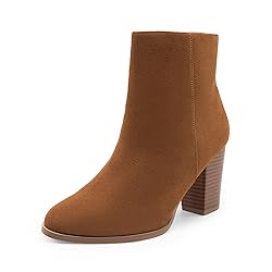 DREAM PAIRS Women's Ankle Boots Chunky Block Heel