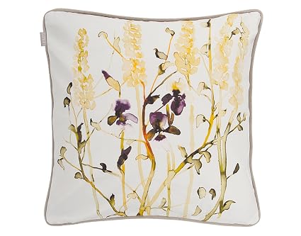 Linum Coussin M0c Lupin Blancfleurs Jaune Vert Mauve 100