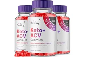 FYVUS (3 Pack) Destiny Keto ACV Gummies Advanced Weight Loss, Destiny Keto Gummies Kelly Clarkson Apple Cider Vinegar Supplement 1000MG, Keto Destiny Keto+ACV with Beet Root, Folate Vitamins (180 Gummies)