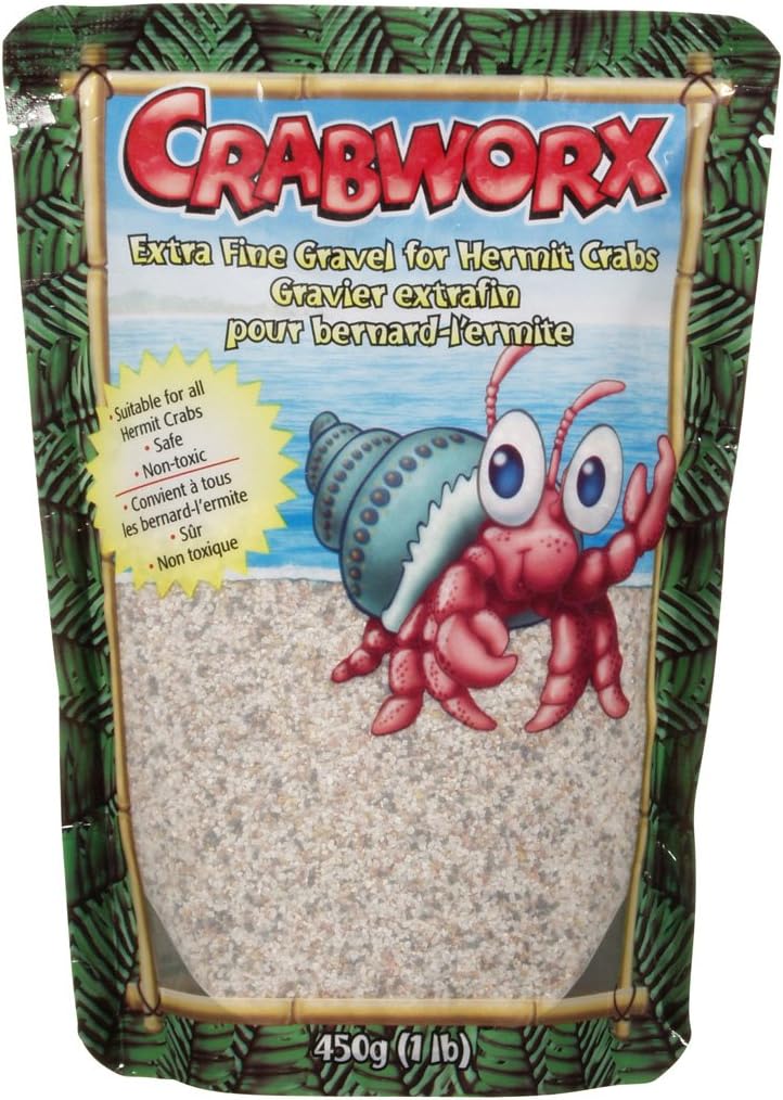 Crabworx Extra Fine Gravel 1-Pound, Rainbow