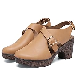 Altxic Women's Comfy Low Block Chunky Heels Sandals