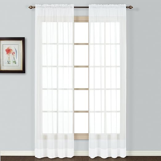 Amazon Com United Curtain Batiste Semi Sheer Window Curtain Panel