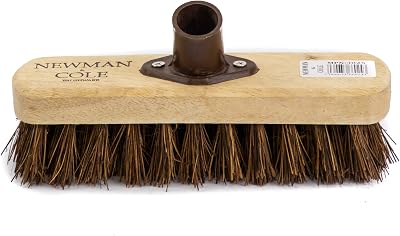 Newman and Cole 9" Stiff Deck Scrub Brush Head for Long Handle