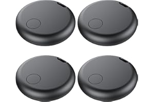 Air Tracker Tags-4 Pack: Smart Bluetooth Tracker, Item Finder Works with Apple Find My (iOS Only) App, Trakcer Tag Locator fo
