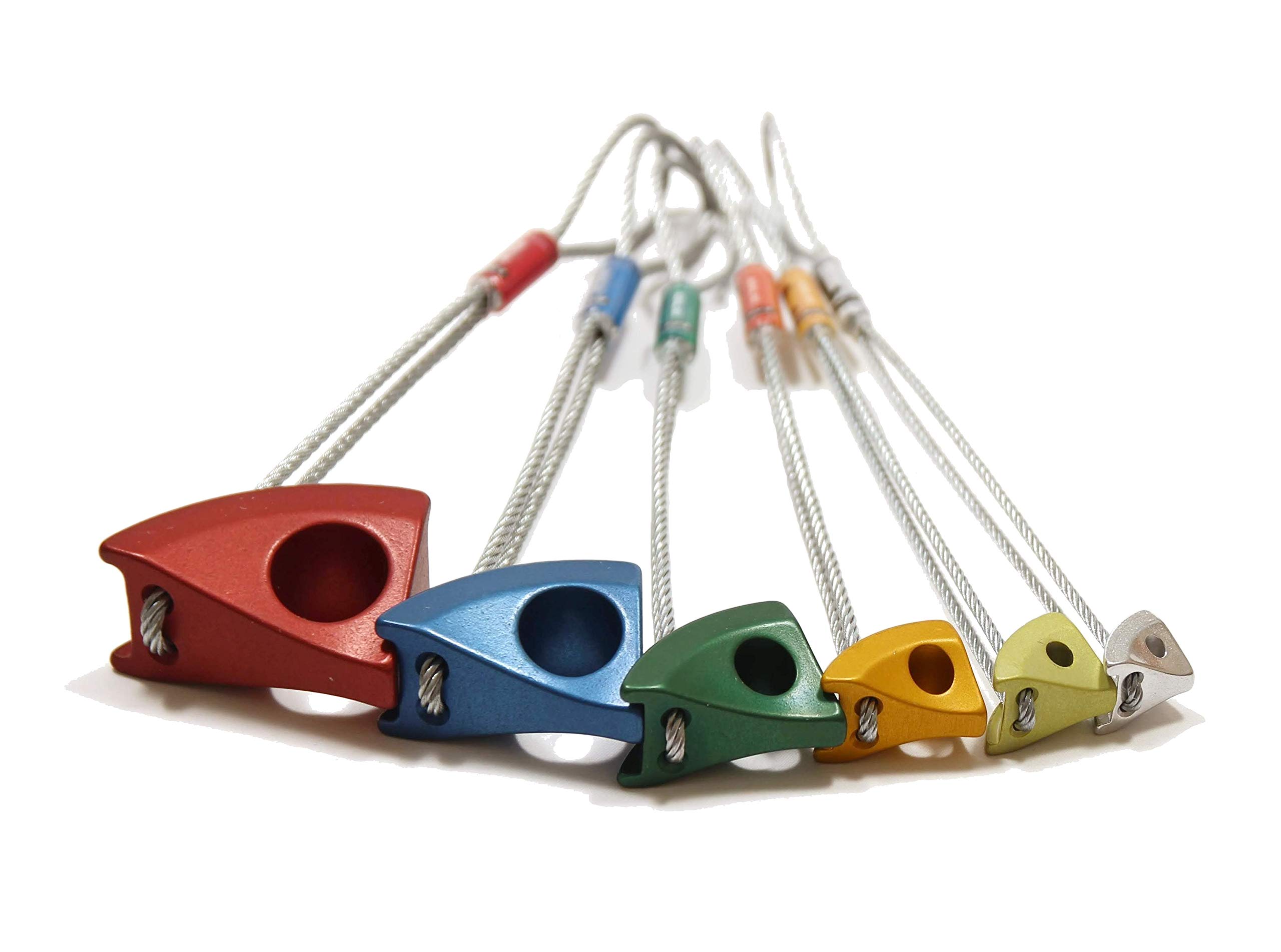 Kouba Abalak Anodised Camming Device Set | Trad Rock Climbing Gear | EN12276 Rated Mountaineering Protection | Set of 6 Passive Cams