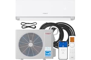 TOSOT 12,000 BTU 24.5 SEER2 Mini-Split Air Conditioner & Heater, Energy Star & Cold Climate Certified, Ductless Inverter AC Unit with WiFi, Supports ERV System, 110-120V, Aoraki Series, White