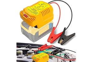 Jumper Starter Adapter for DeWalt 20V 60V Battery Car Jump Cables,Up to 3.5L Gas or 6.5L Diesel Engines,12V Portable Car Jump