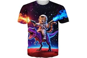 Cozople Mens Tshirt Funny Animal Shirts 3D Printed Graphic Tees Crewneck Short Sleeve Shirts