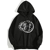 Remidoo Women's Graphic Hoodies Fleece Oversized Sweatshirt Long Sleeve Sweaters With Pocket