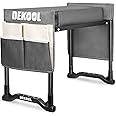 Dekool Garden Kneeler and Seat with Upgraded Wide & 3" Thick Kneeling Pad, Heavy Duty Garden Stool with 2 Large Tool Bags, Portable Bench for Planting, Weeding, Gardening Gifts for Women, Men, Seniors