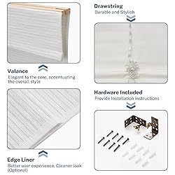 Pasoun Cordless Roman Shades for Windows, Window