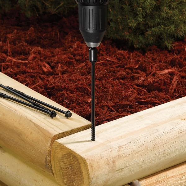 FASTENMASTER FMTLOK06-250 TIMBERLOK HEAVY-DUTY WOOD SCREW, 6 INCHES, 250-COUNT, 6″, BLACK
