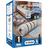 AirBaker Vacuum Bag for Moving, Vacuum Seal Bag Heavy Duty Storage Bag (1 Queen/Full/Full-XL)
