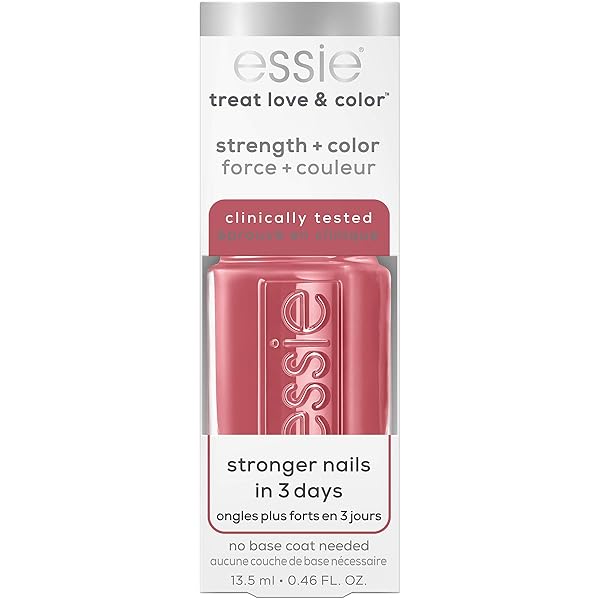 ESSIE TREAT, LOVE AND COLOR, STRENGTH AND COLOR NAIL CARE POLISH, BERRY BLAST, SHEER BERRY, 0.46 OUNCE