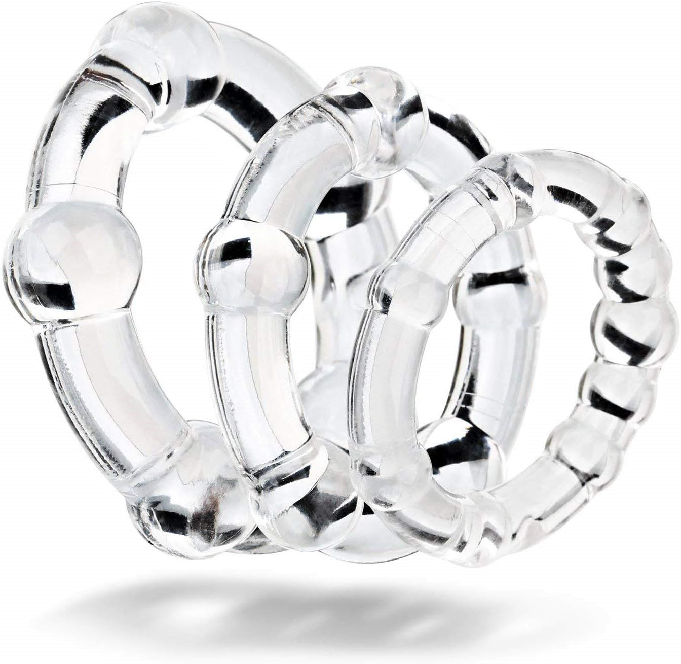 HANMAO Exercise Bands Training - Set of 3 Different Clear Rings - Flexible