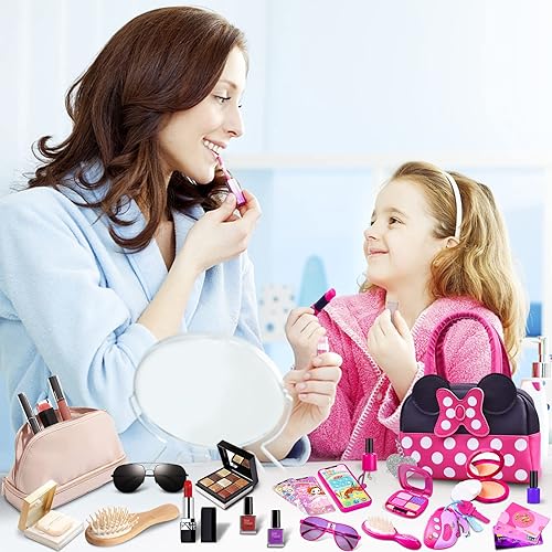 Pretend Play Purse for Little Girls-Toddler Purse Set Pretend Play Makeup  Toys for Year Old Kids,Toddl - Main Image