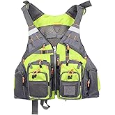 Multifunctional Kayak Life Jackets for Adults - Fishing, Multi Pocket Portable Detachable Clothing with Floating Material Breathable Life-Saving Rock Fishing