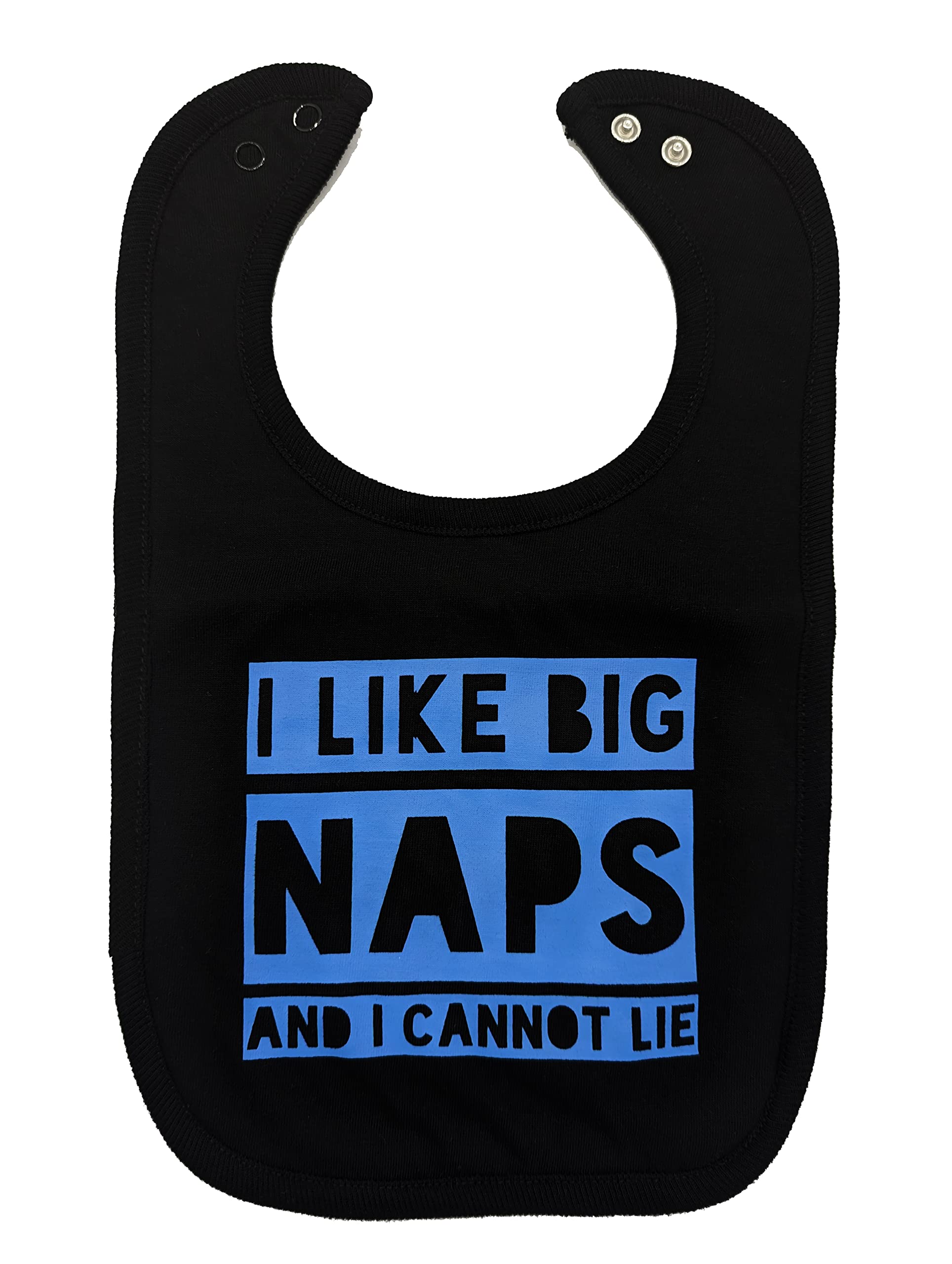 Baby Moo's 1 x Hip Hop Baby Bib | I Like Big Naps And I Cannot Lie Baby & Toddler Funny Bibs [0-3 years] | Cool New Mum & Dad 90’s Hip Hop Music Gift | Boy or Girl (Black x1)