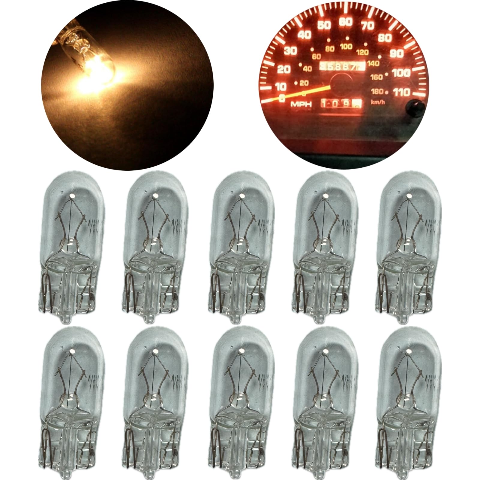 MOAEWN T10 194 LED Light Bulb 158 PC194 161 W5W