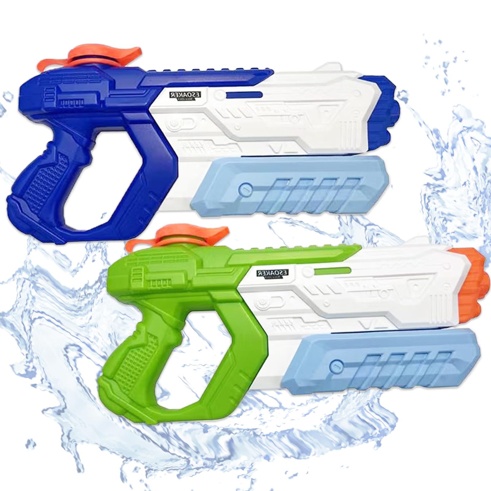 Water Gun, 2 Pack 1000ml Water Pistol, Water Gun for Kids Adults, Powerful Long Distance Water Pistol, Super Squirt Guns Water Blaster for Summer