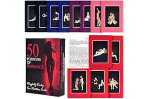 BDSM Sex Game Sex Cards Sex Positions Adult Sexual Bondage Couple Sex Card Game with 50 Exotic Positions for 2 Erotic Forepla