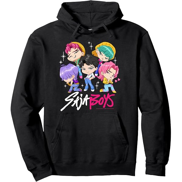 Sweat à Capuche Unisexe Kpop Demon Hunters - Impression Graphique, Coupe Oversize, Tailles XS à 4XL - 9