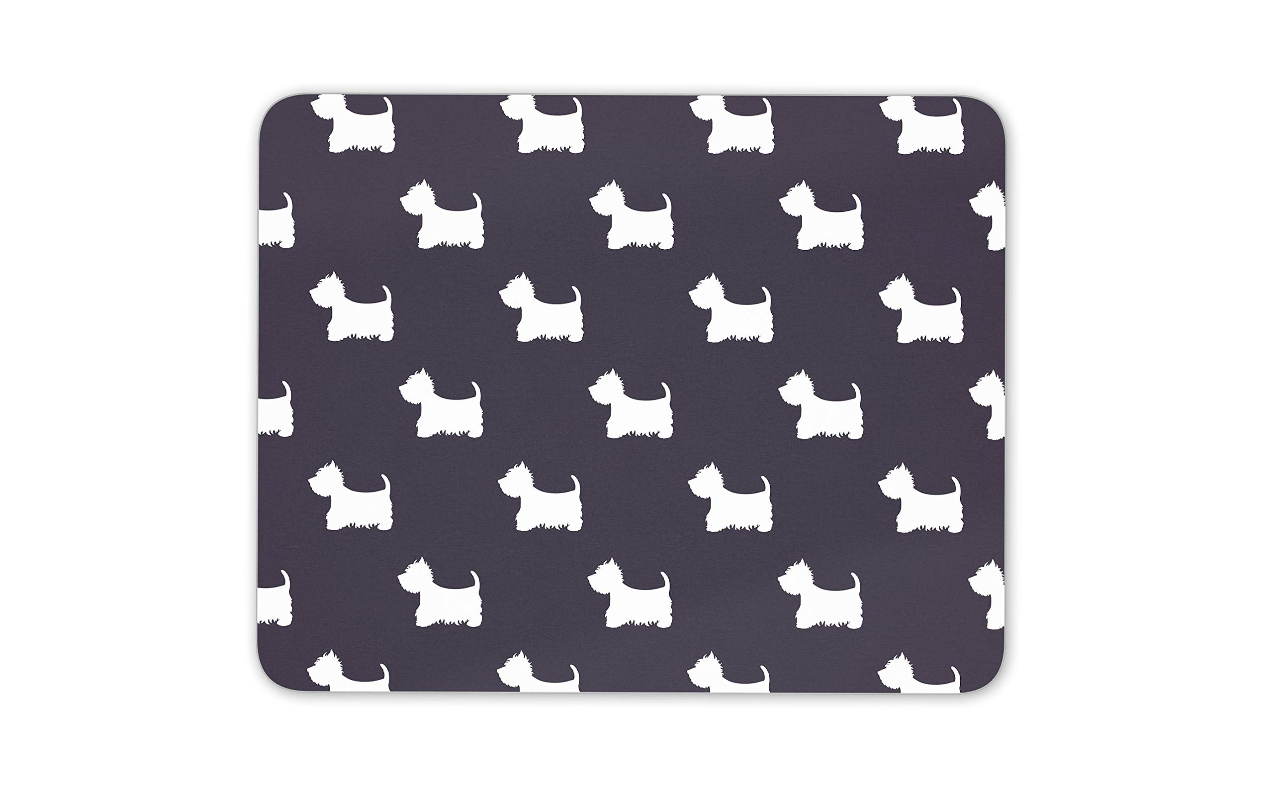 Destination Vinyl Ltd West Highland Terrier Print Mouse Mat Pad - Westie Dog Cute Computer #15600