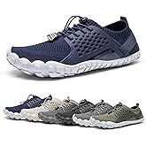 NORTIV 8 Men's Water Shoes Barefoot Athletic Lightweight Sports Aqua Shoes Outdoor Swim Fishing Hiking Diving Surf Walking Water Shoe TREKMAN