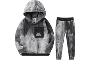 ANOTWENER Boys' Activewear Kids Clothes Tracksuit Sets Hoodies Sweatshirt and Sweatpants 2 Piece Outfits 2~8 Years