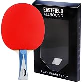 Eastfield Allround Professional Table Tennis Racket - Beginner &amp; Intermediate Ping Pong Paddle, ITTF Approved Spin Rubber, 7-Ply Wood Blade, Premium Competition Bat