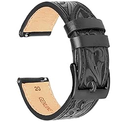 Falandi Quick Release Leather Watch Band Retro