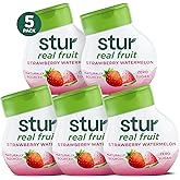 Stur Liquid Water Enhancer | Strawberry Watermelon | Naturally Sweetened | High in Vitamin C &amp; Antioxidants | Sugar Free | Zero Calories | Keto | Vegan | 5 Bottles, Makes 120 Drinks