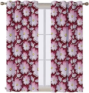 SATVSHOP Cortinas opacas para decoración del hogar, dos paneles, 72