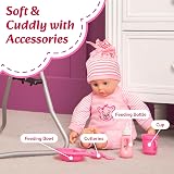 Molly Dolly 40cm Talking Baby Doll with Feeding Accessories Set view 6