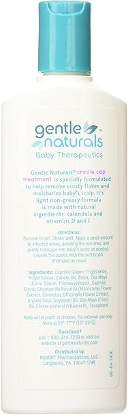 Amazon Com Gentle Naturals Gentle Naturals Cradle Cap Care With Brush 4 Ounce Health Personal Care
