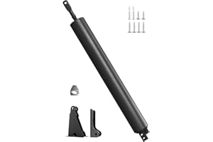 LULEYJOR Storm Door Closer Heavy Duty,White， Door Closer with Hold Open Feature & Smooth Closing Motion – for Storm, Screen Doors,1 Pc