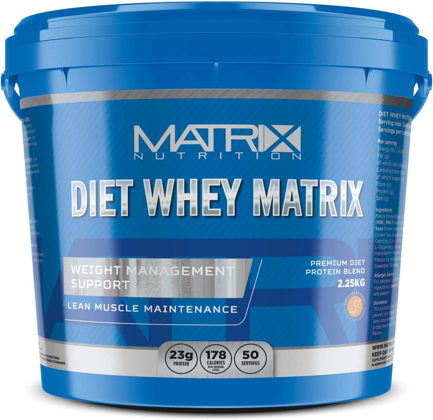 Matrix Nutrition Diet Whey Protein Powder Shake - Meal Replacement Weight Loss Shake (Vanilla, 5KG)