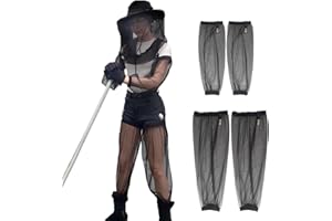 AGGAFA Mosquito hat and Mosquito Sleeves, Best Solution to Keep The Mosquitoes and Bugs Off When Gardening Fishing Camping