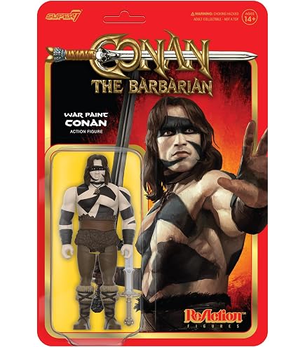 Amazon.com: Super7 Conan the Barbarian War Paint Valeria - 3.75