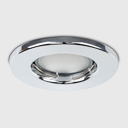 Minisun Fire Rated Polished Chrome Gu8 Modern Round Recessed