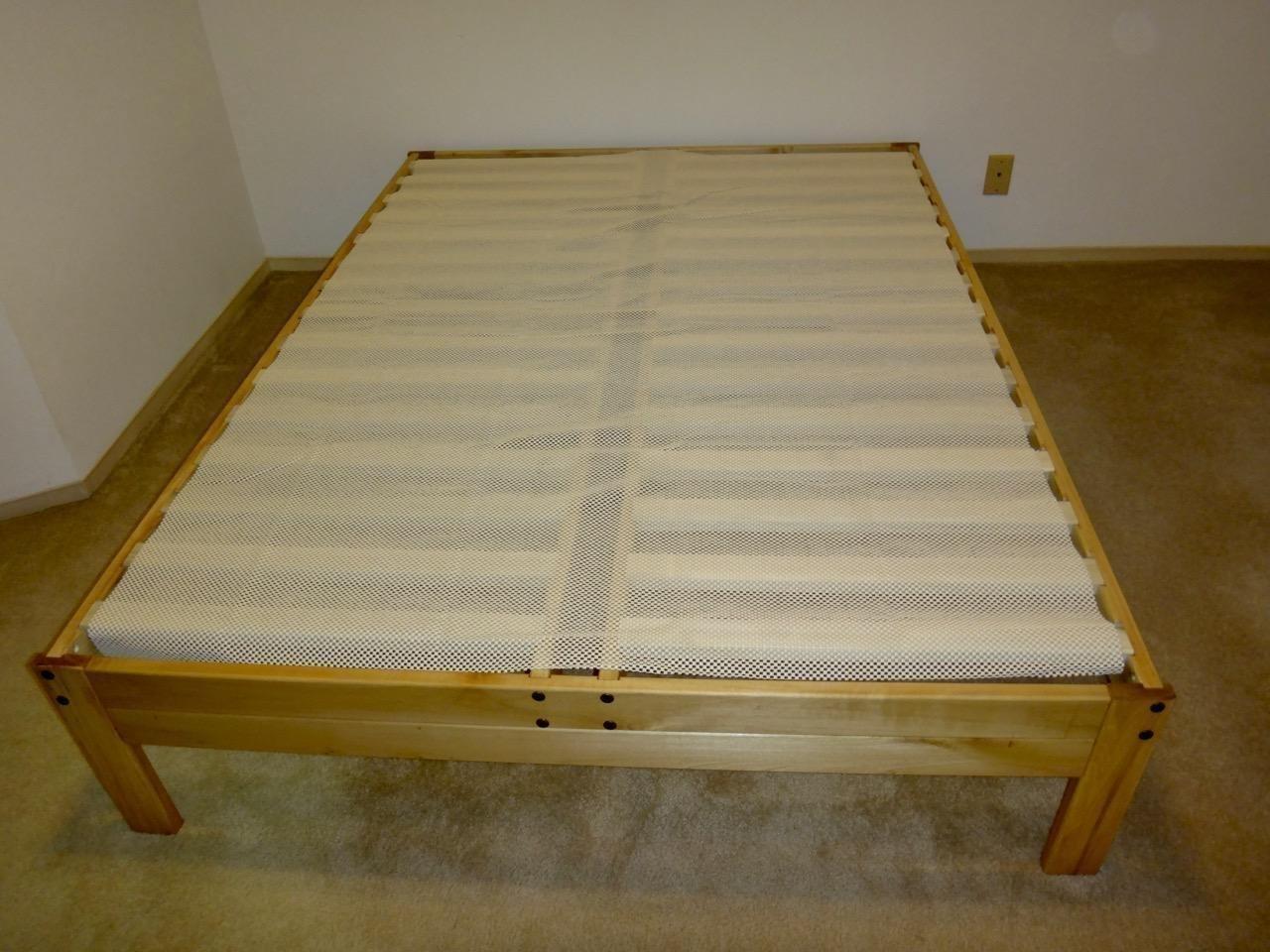 28/mo Finance KD Frames Nomad Platform Natural Poplar Bed King