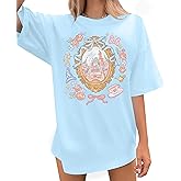 Magic Kingdom Castle Shirt for Women Princess T Shirts Oversized Tee Coquette Bow Castle Graphic Top