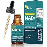 KingHealth CoQ10 100mg, Liposomal NAD+ 500mg, Resveratrol 150mg Liquid Supplements for Women & Men- Boost Energy & Anti-Aging - Vegan, Non-GMO, Gluten, Sugar-Free - 2 Fl Oz