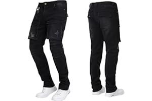 GAOWENJUAN Motorcycle Pants Mens, Made of high-Strength wear-Resistant Fabric - Motorcycle Riding Pants are Also Work Pants with Armor